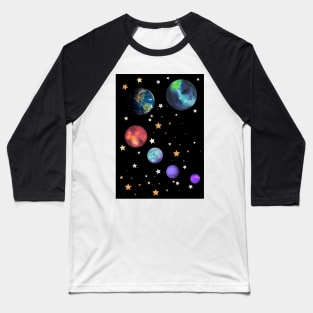 Space solar system - Astronomy Baseball T-Shirt